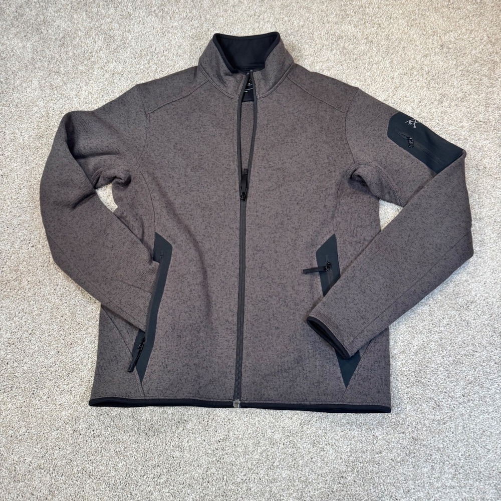Arc'teryx Covert Cardigan Women's Small Gray Full Zip Fleece Jacket mid layer